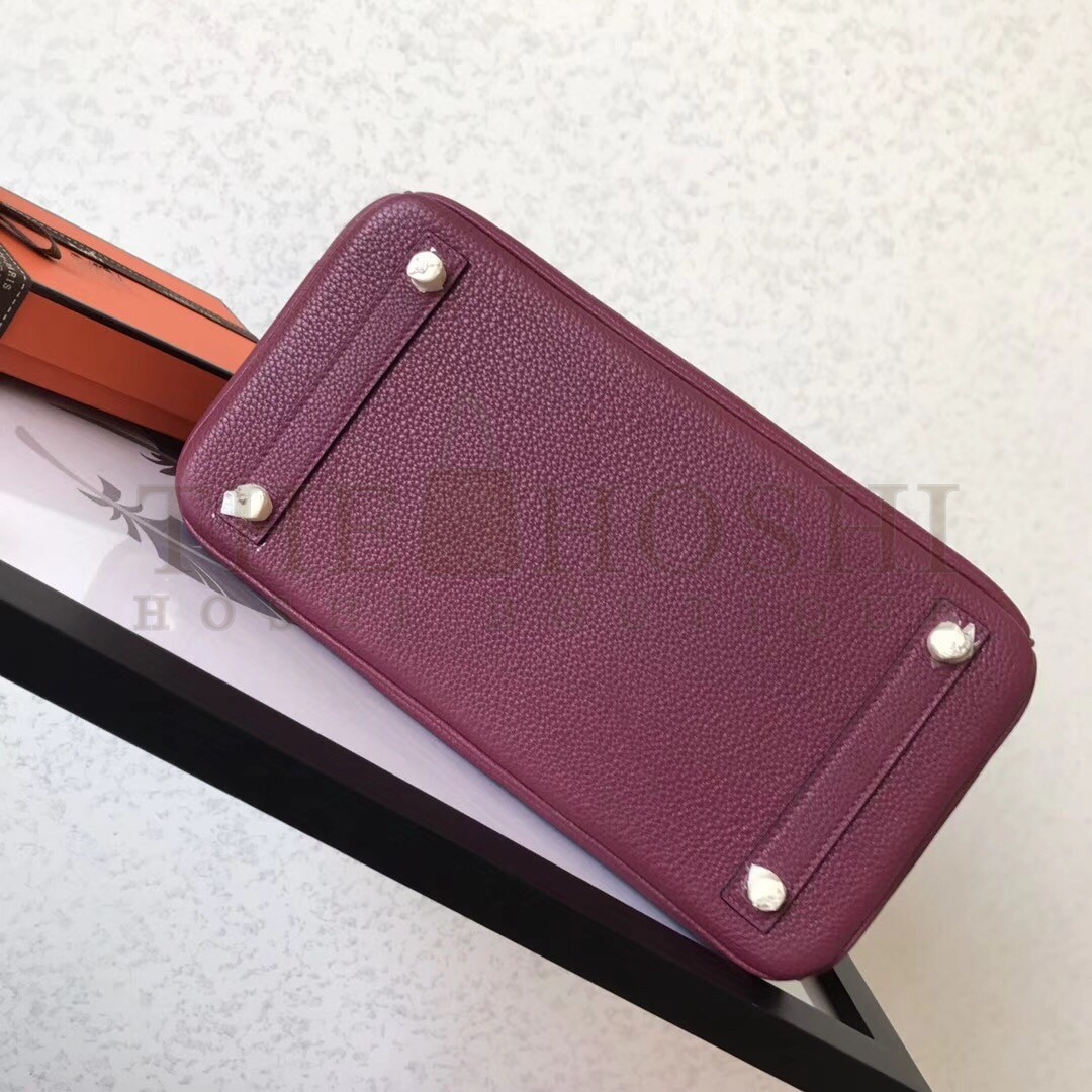 H**me5 Ruby Birkin 30cm Clemence Handmade Bag Master Quality