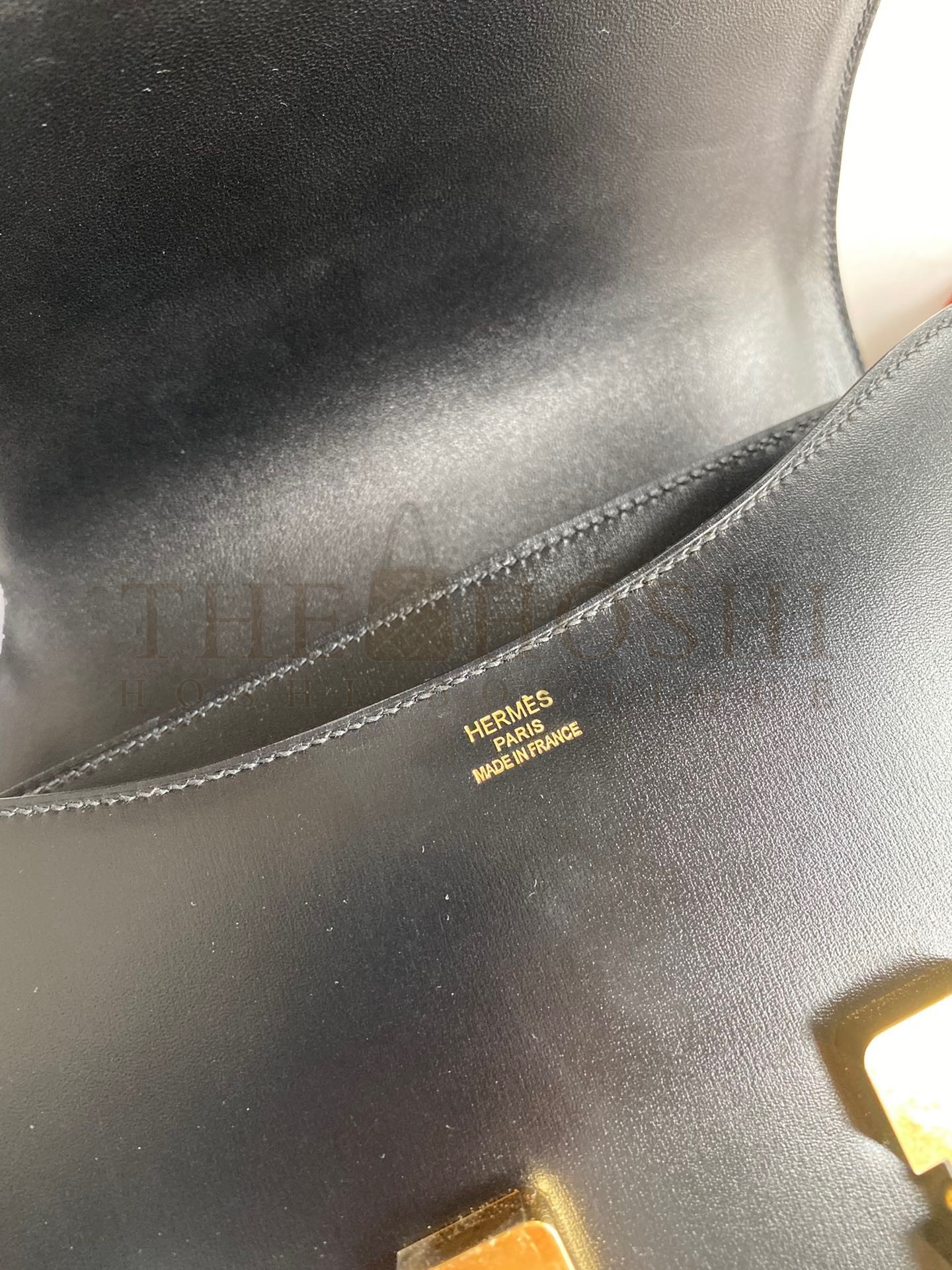 H**me5 Constance Handmade Bag In Black Box Calfskin Master Quality