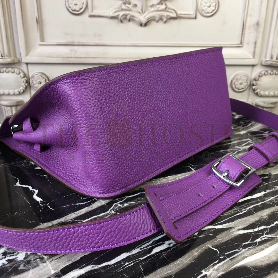 H**me5 Purple Clemence Jypsiere 28cm Bag Master Quality