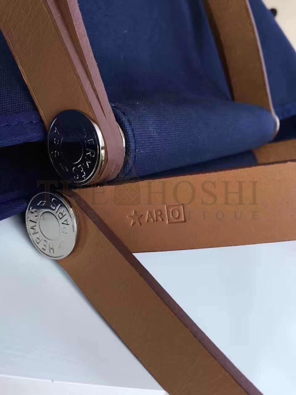 H**me5 Cabag Elan Bag In Dark Blue Canvas Master Quality