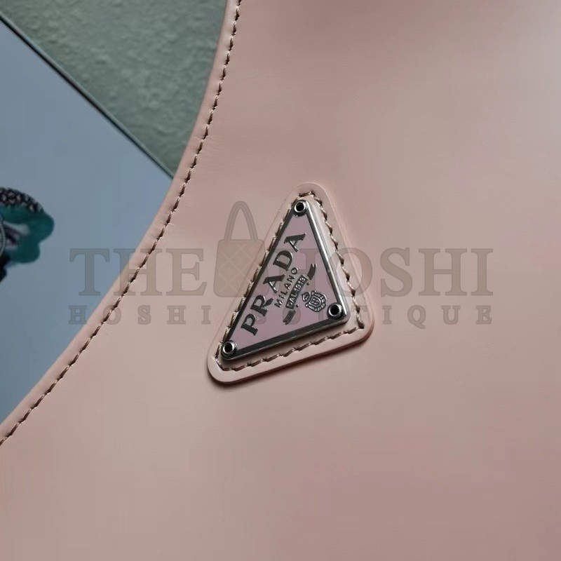 Pra*a Cleo Shoulder Small Bag In Pink Brushed Leather Master Quality