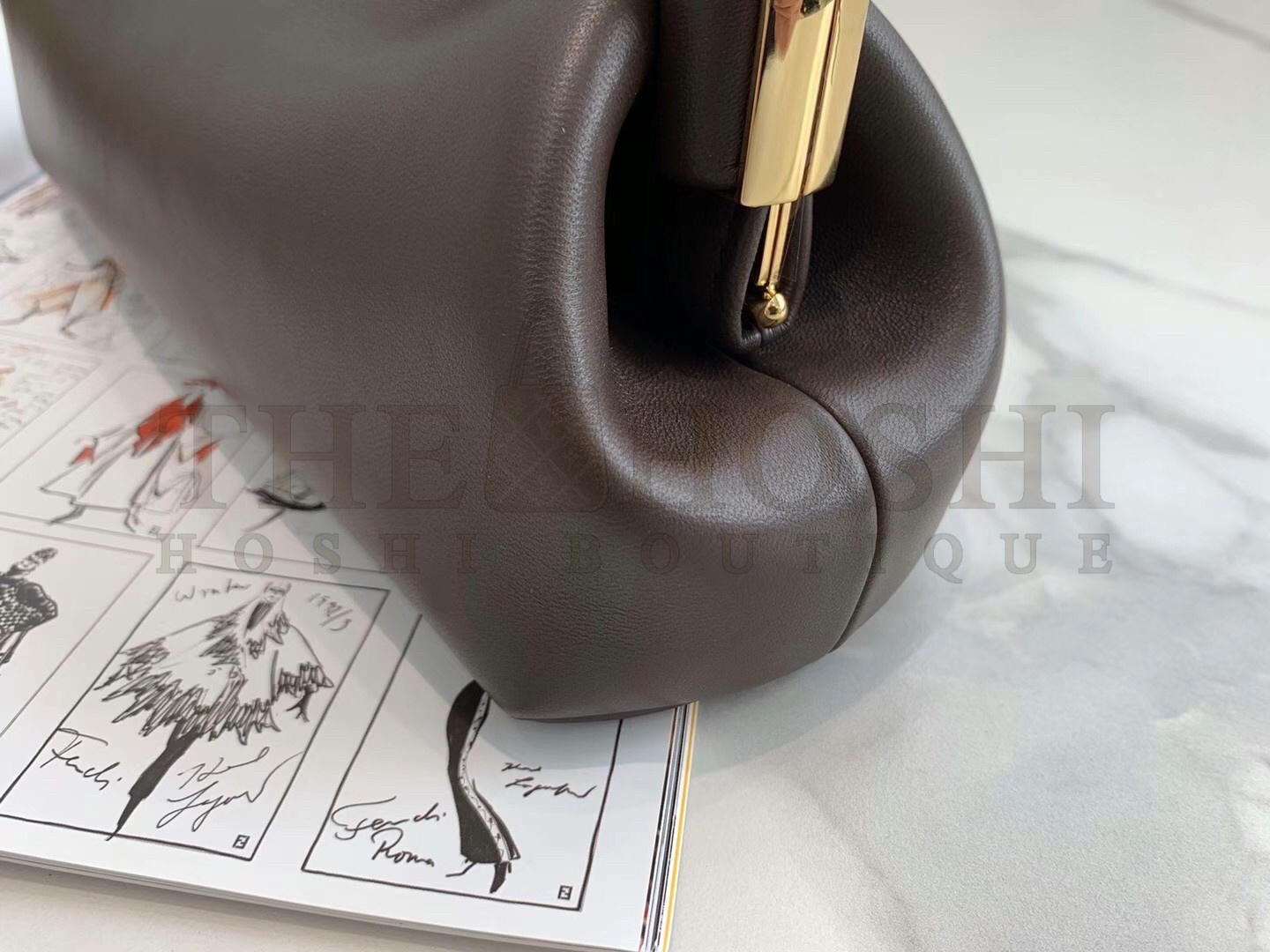 F**di First Small Bag In Dark Brown Nappa Leather Master Quality