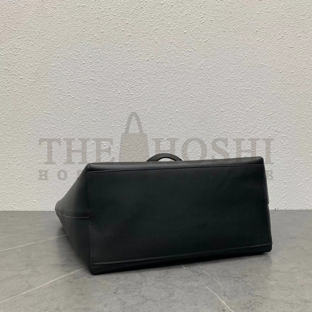 L0ew* Small Anagram Tote In Black Classic Calfskin Master Quality