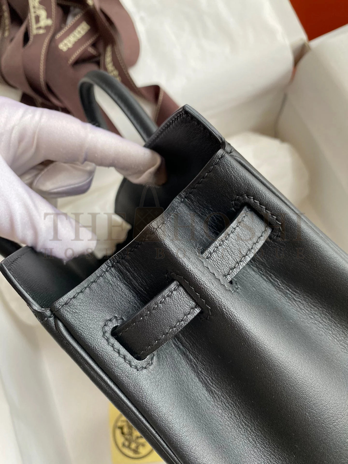 H**me5 Shadow Birkin 25 Limited Edition Bag In Black Swift Calfskin Master Quality