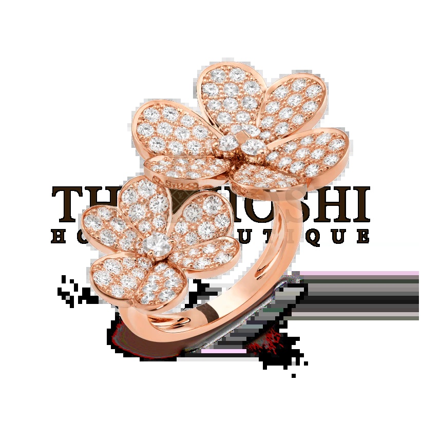 V*n Cl**f & Arpels Double Trefoil, Frivole Between the Finger ring Master Quality