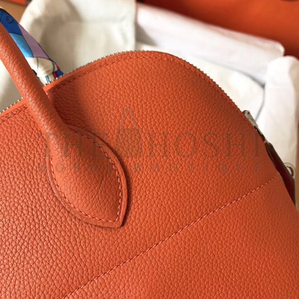 H**me5 Orange Clemence Bolide 35cm Handmade Bag Master Quality