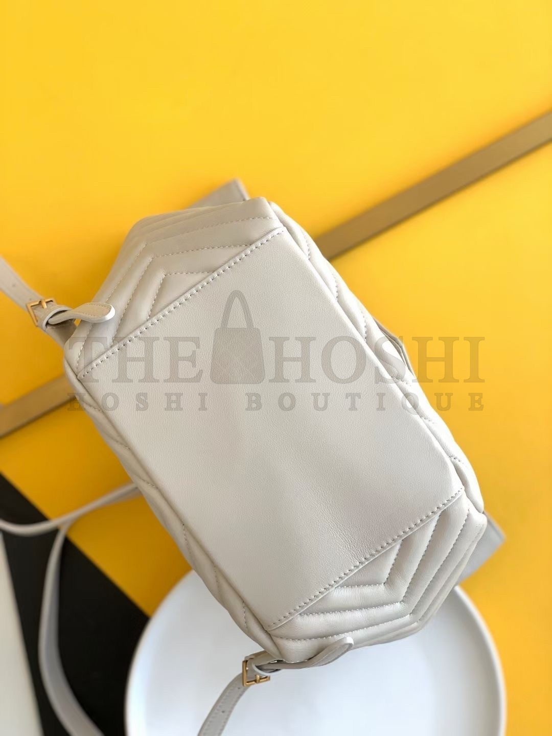 Sa1nt Lau*nt Joe Backpack In White Lambskin Master Quality