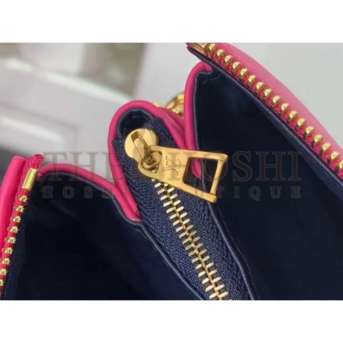 L0vis Vvtt0n LV Women Coussin BB Handbag Fluo Pink Grained Calfskin Leather Master Quality