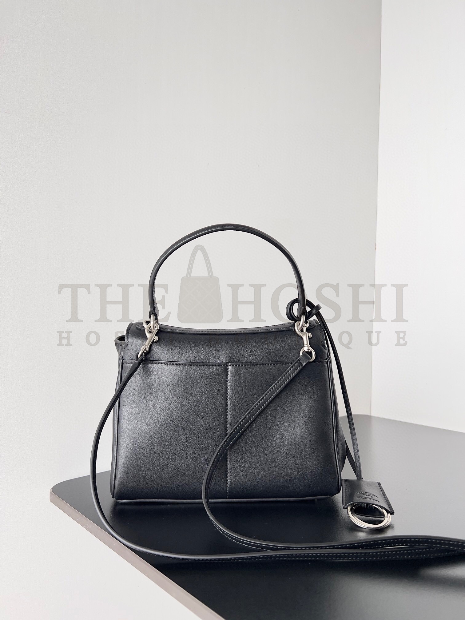 Ba1en*iaga Rodeo Mini Bag in Noir Calfskin Master Quality