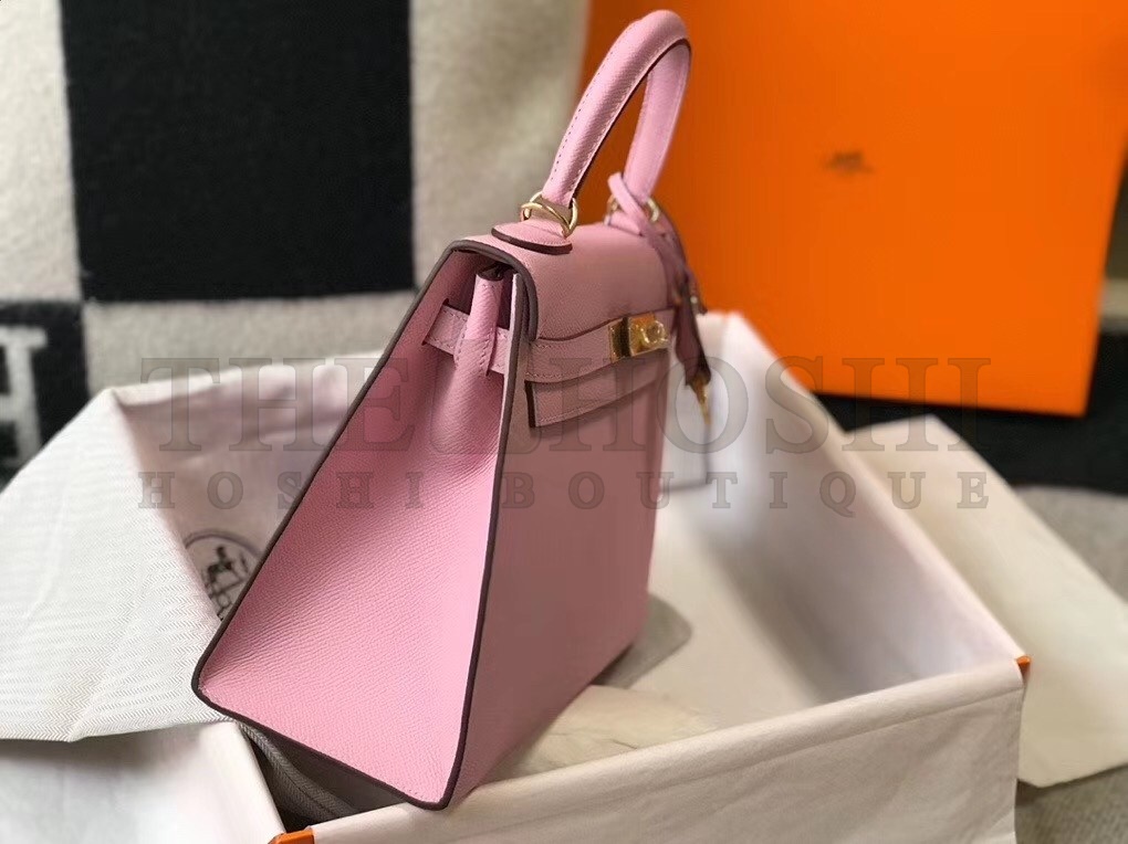 H**me5 Pink Epsom Kelly 32cm Sellier Bag Master Quality