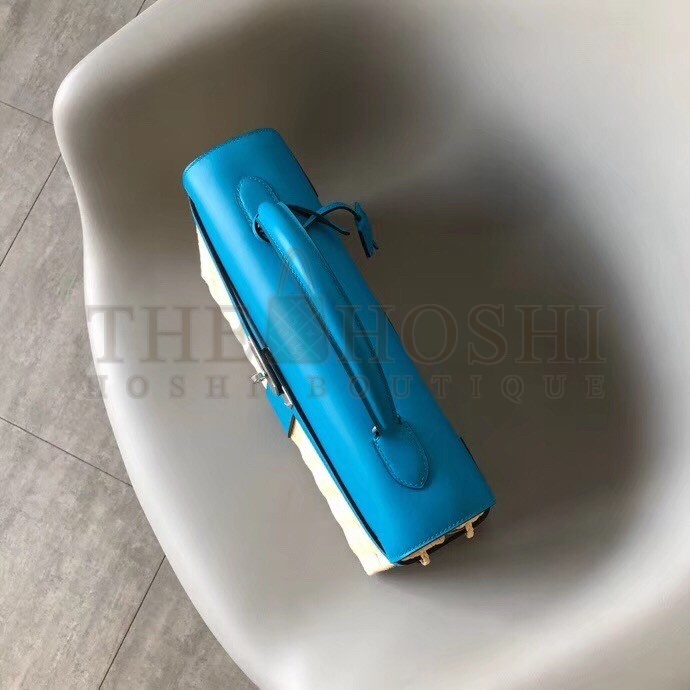 H**me5 Blue Picnic Kelly 35cm Wicker Bag Master Quality