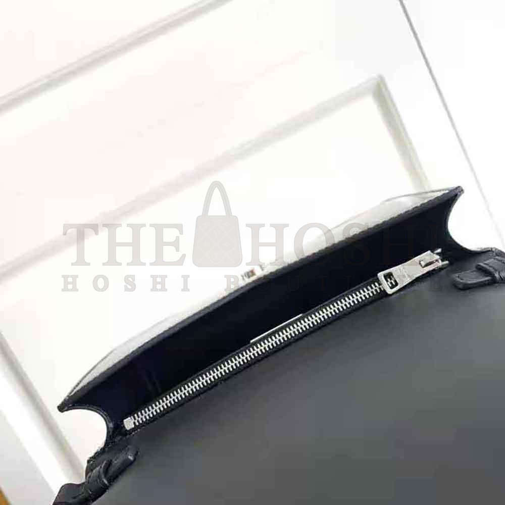 Pra*a Women Brushed Leather Shoulder Bag-Black Master Quality