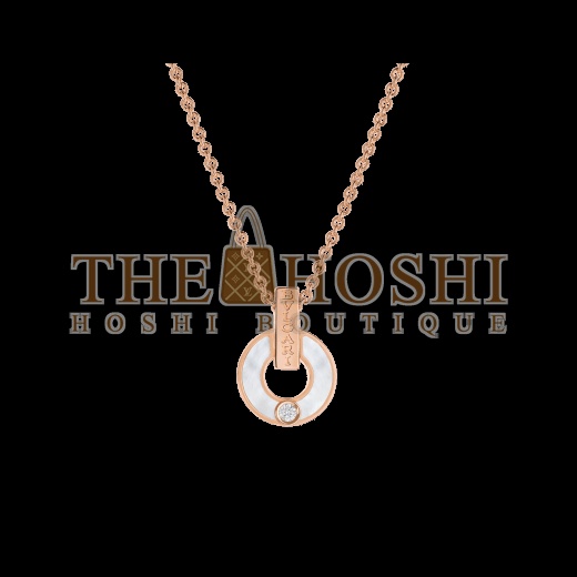 Bv1g*ai Bv1g*ai NECKLACE, White Mother-of-Pearl & Turquoise Master Quality