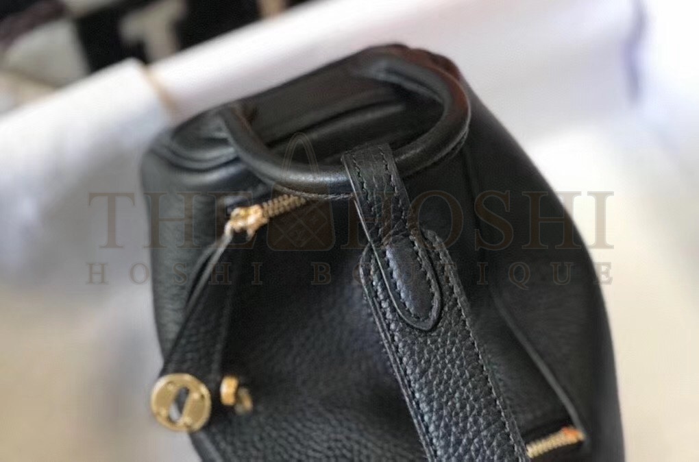 H**me5 Mini Lindy Bag In Black Clemence Leather Master Quality