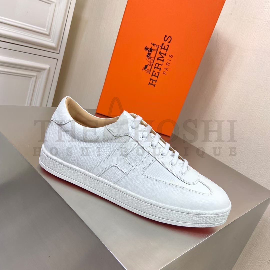 H**me5 Boomerang Sneakers In White Epsom Leather Master Quality