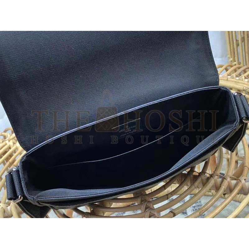 L0vis Vvtt0n LV Men District PM Bag Black Taiga Cowhide Leather Master Quality