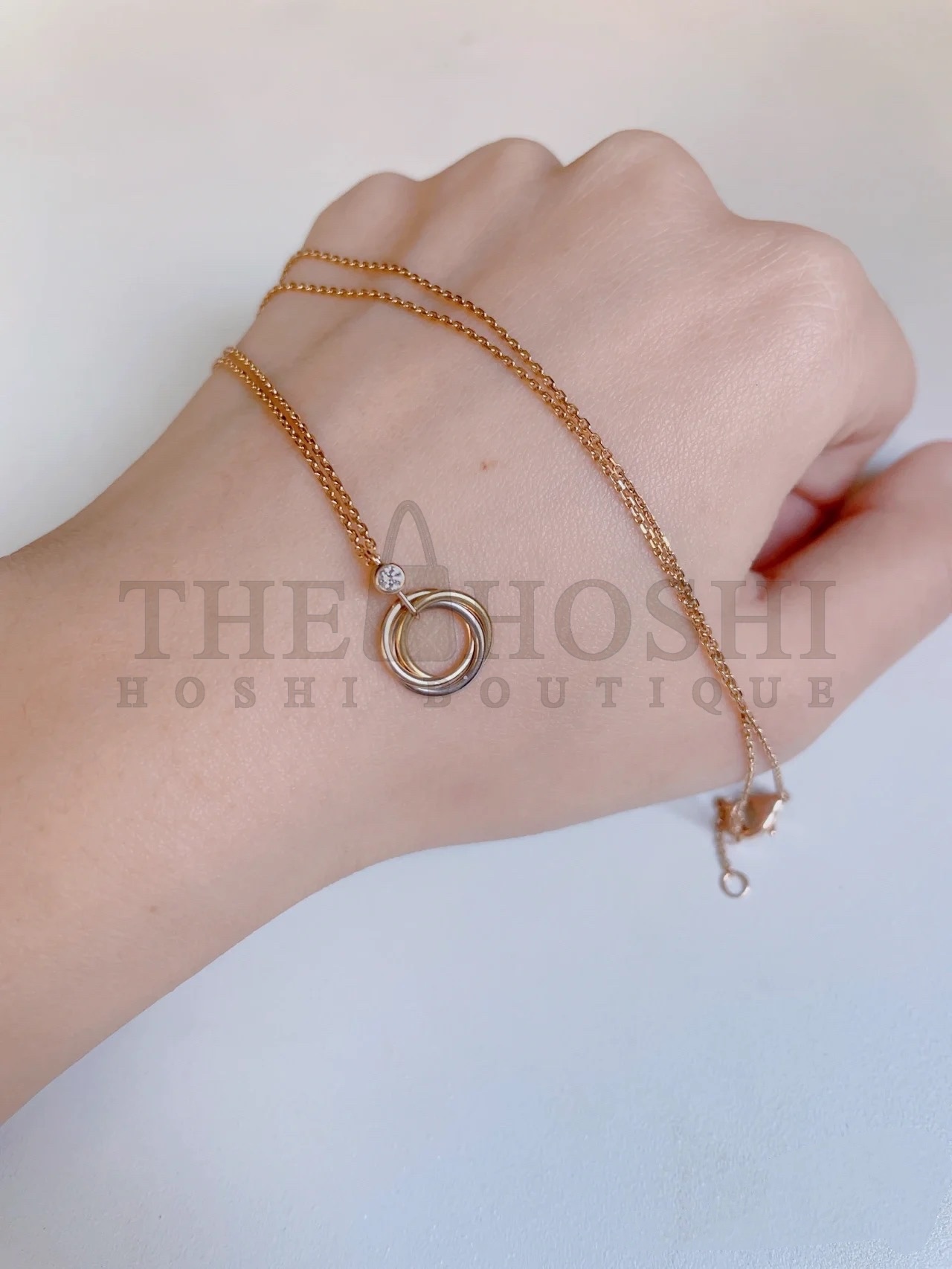 Ca*t1er TRINITY NECKLACE Master Quality