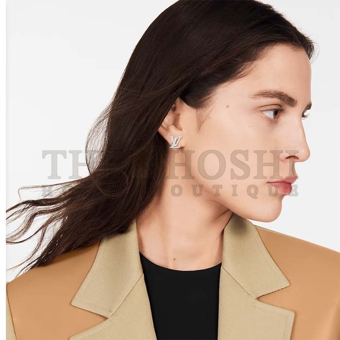 L0vis Vvtt0n Women LV Iconic Earrings Crystal LV Initials M00608 Master Quality