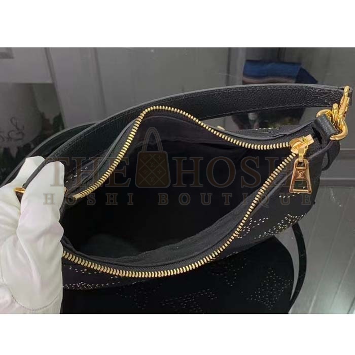 L0vis Vvtt0n LV Women Bagatelle Black Handbag Black Monogram Empreinte Grained Cowhide Leather Studs Master Quality