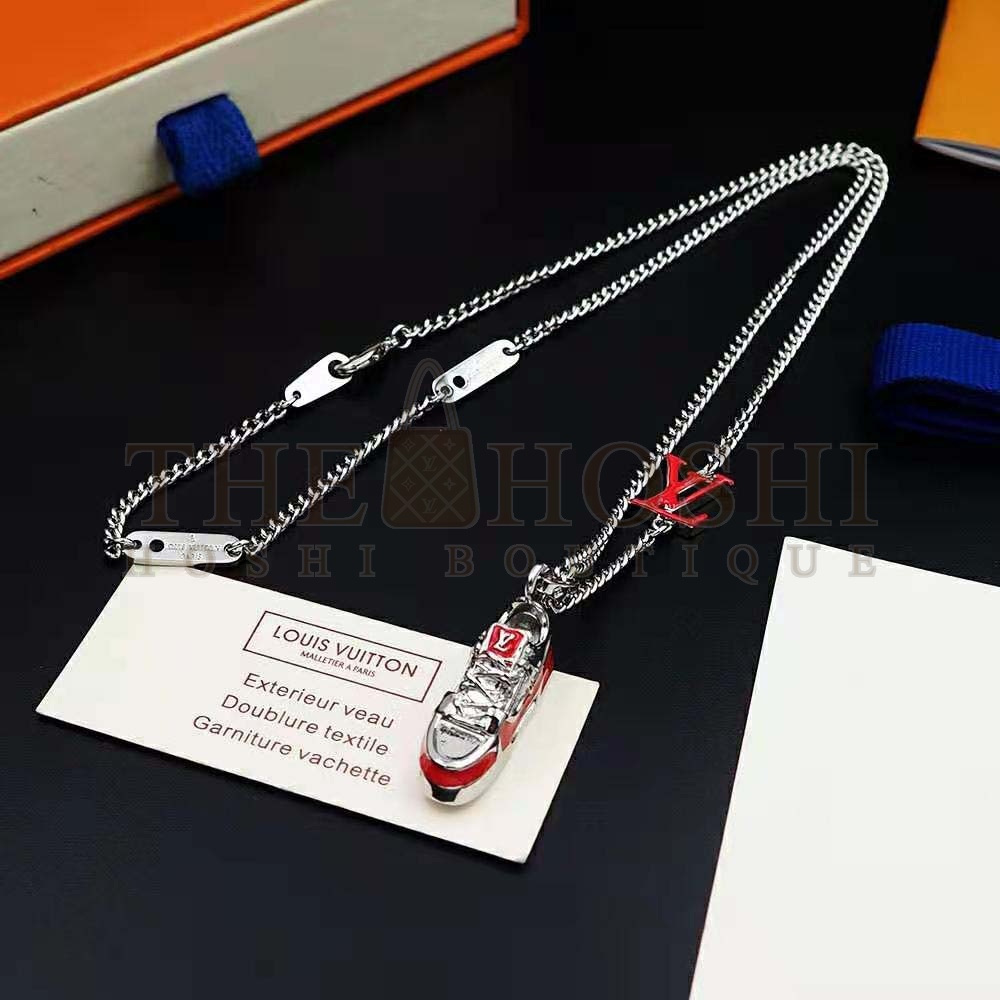L0vis Vvtt0n Unisex LV Trainer Necklace-Red Master Quality