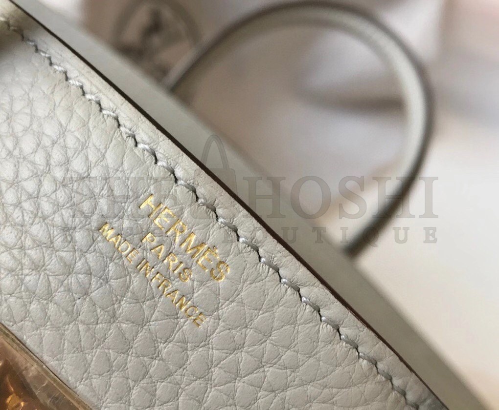 H**me5 Birkin 30 Bag in Pearl Grey Clemence Leather with GHW Master Quality