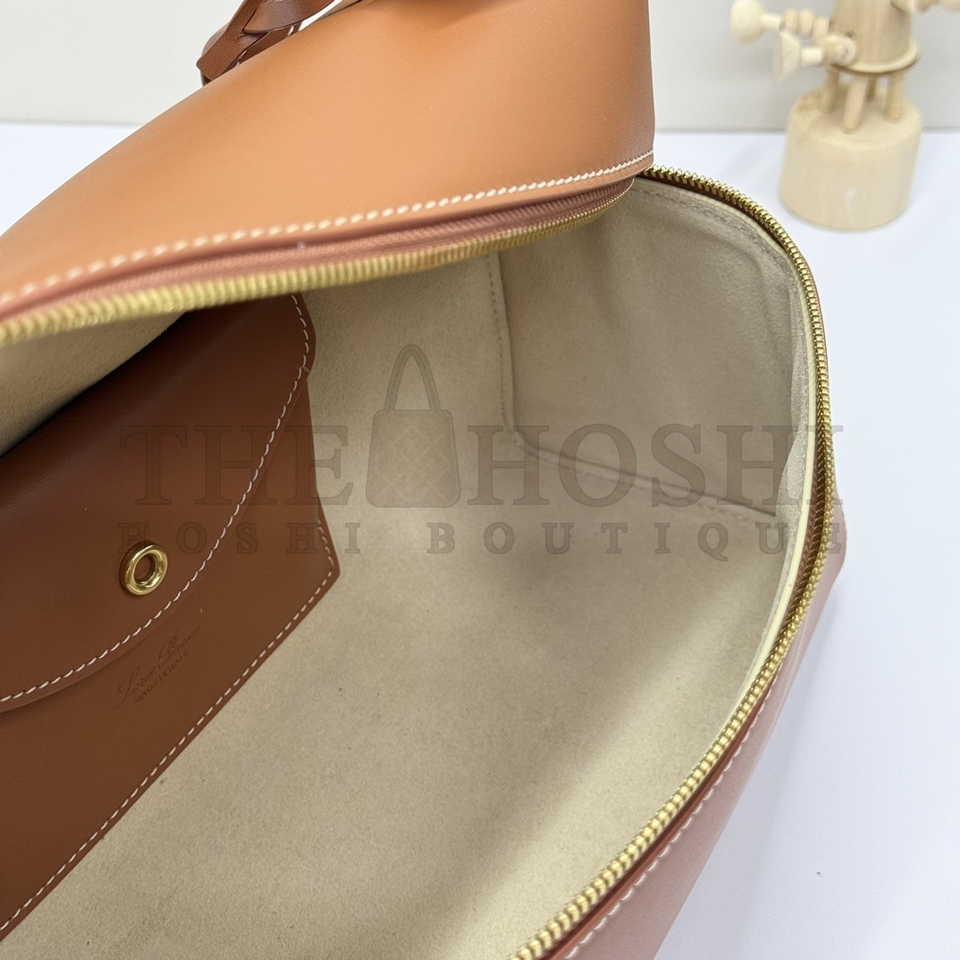 L0r0 P1ana Extra Bag L27 in Leather with Gold Hardware Size 27x16x10cm Master Quality