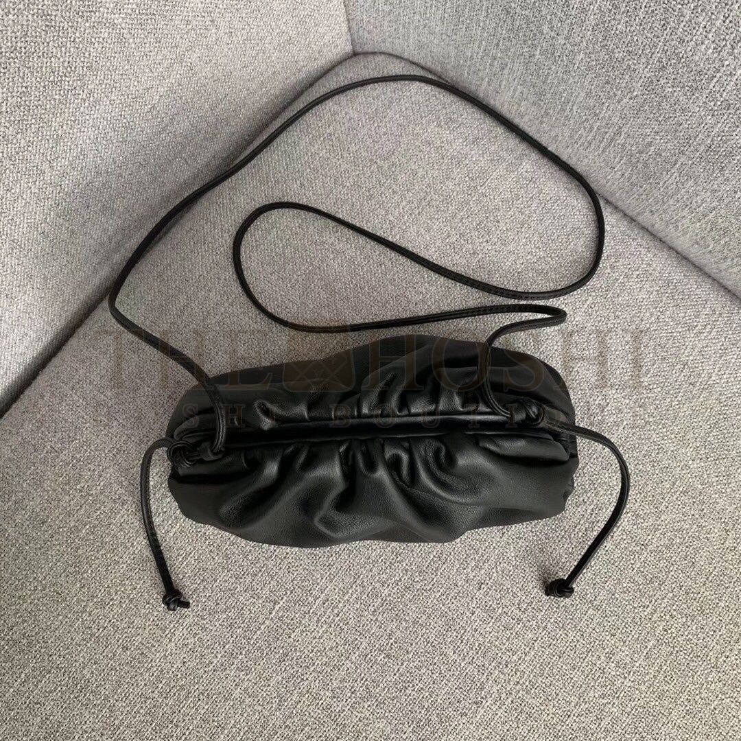 B0tt*ga Ven*ta Pouch Mini Bag In Black Calfskin Master Quality