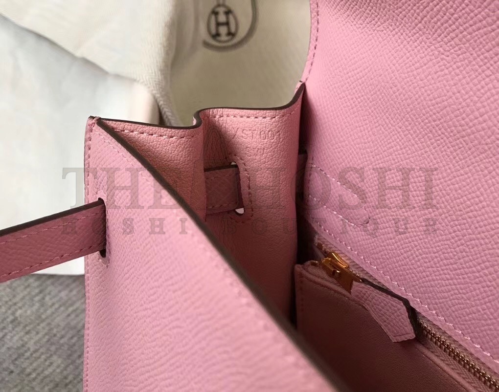 H**me5 Pink Epsom Kelly 32cm Sellier Bag Master Quality