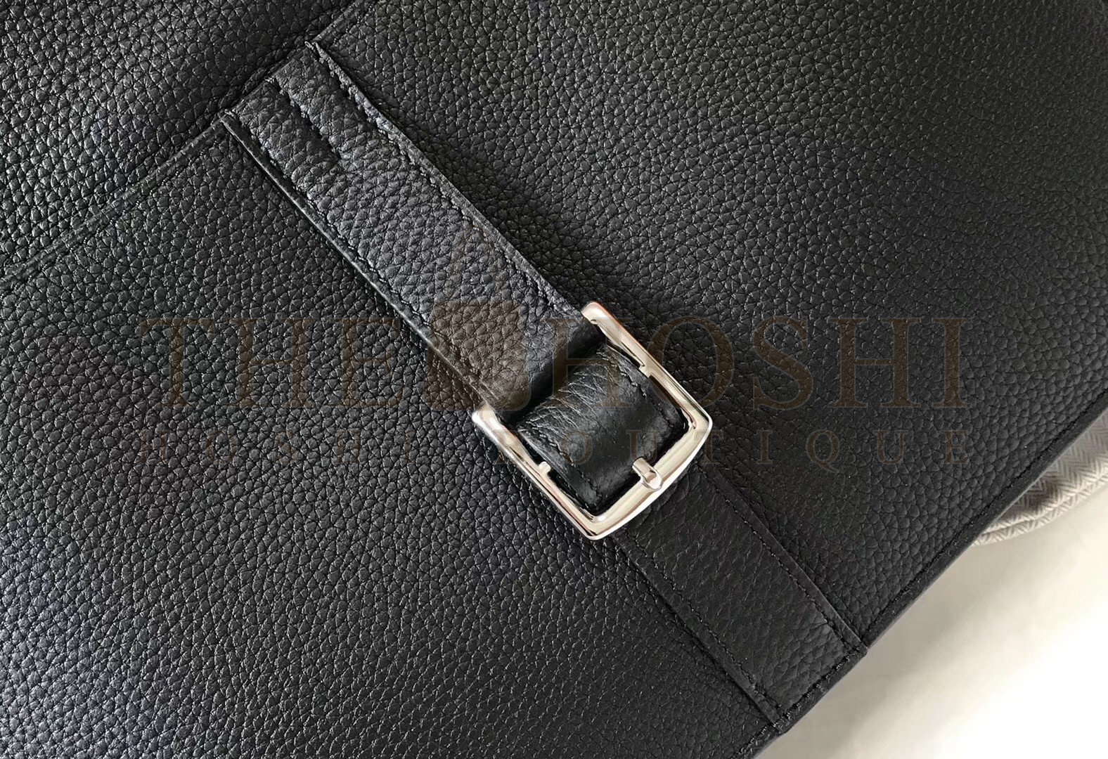 H**me5 Halzan 31cm Bag In Black Clemence Leather Master Quality