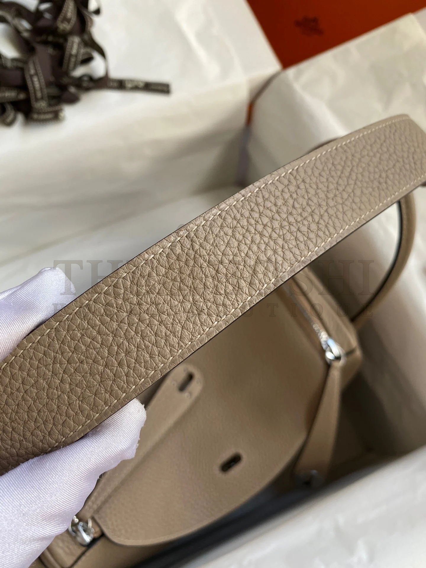 H**me5 Lindy 30 Handmade Bag In Tourterelle Clemence Leather Master Quality