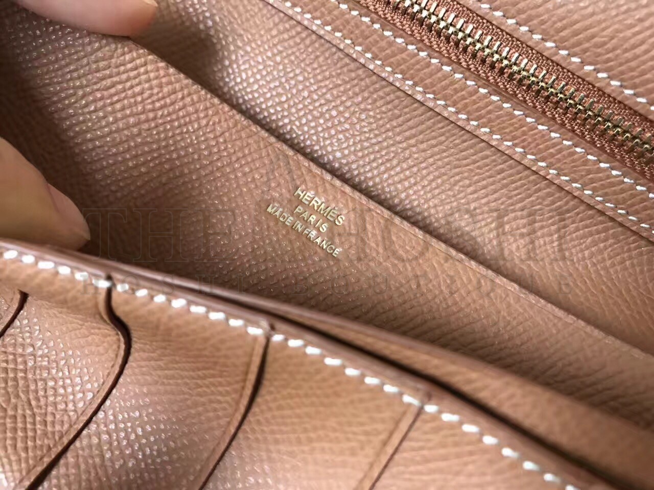 H**me5 Brown Epsom Bearn Gusset Wallet Master Quality