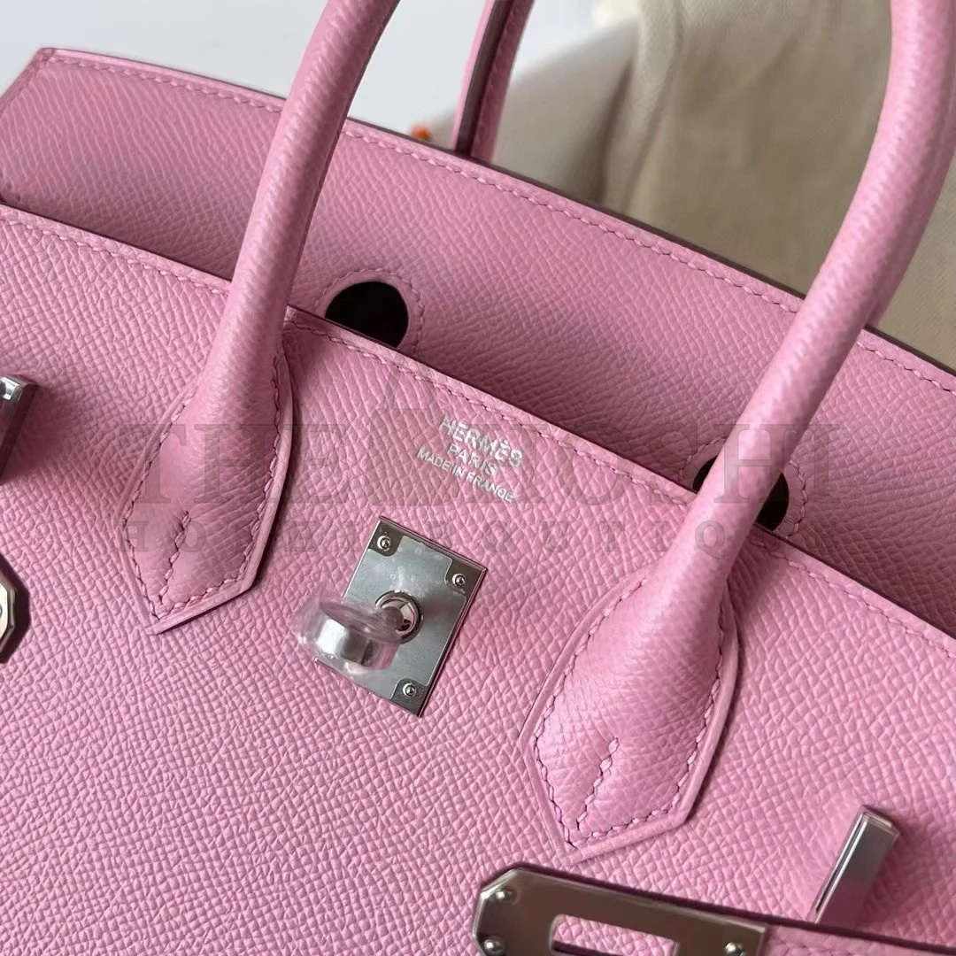 H**me5 Birkin 25 Sellier Handmade Bag In Rose Confetti Epsom Calfskin Master Quality