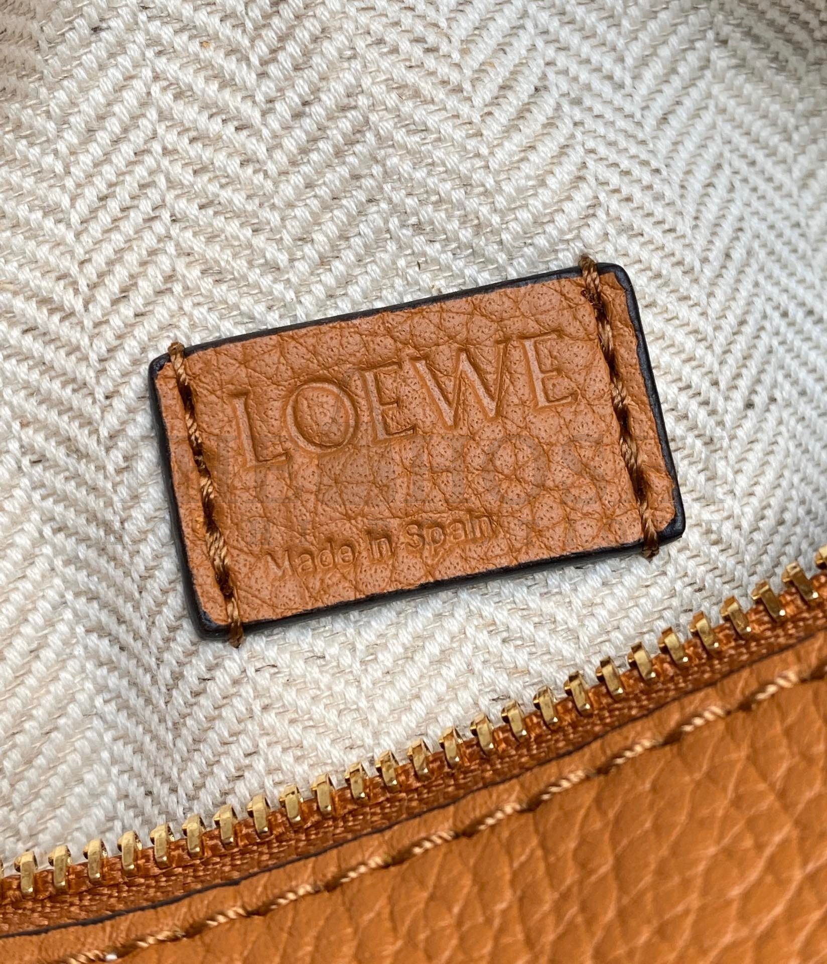 L0ew* Puzzle Mini Bag In Brown Grained Calfskin Master Quality