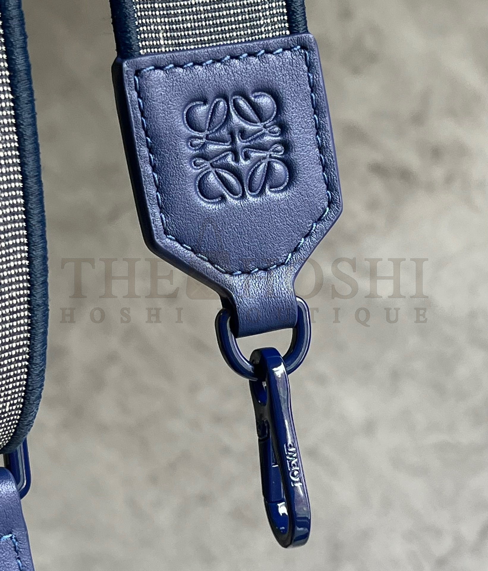 L0ew* Flamenco Clutch Bag In Dark Purple Leather Master Quality