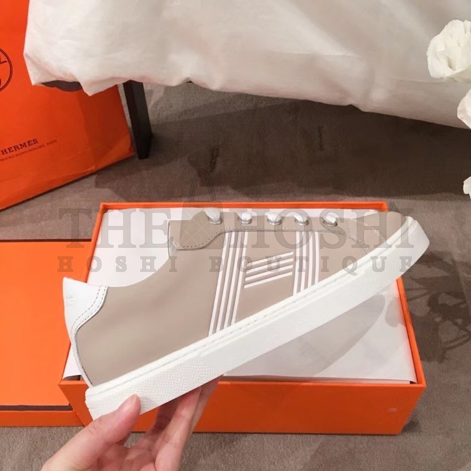 H**me5 Avantage Sneakers In Beige/White Calfskin Master Quality