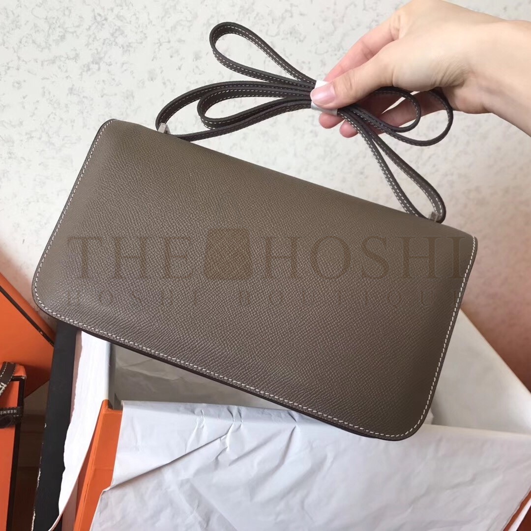 H**me5 Etoupe Epsom Constance Elan 25cm Bag Master Quality