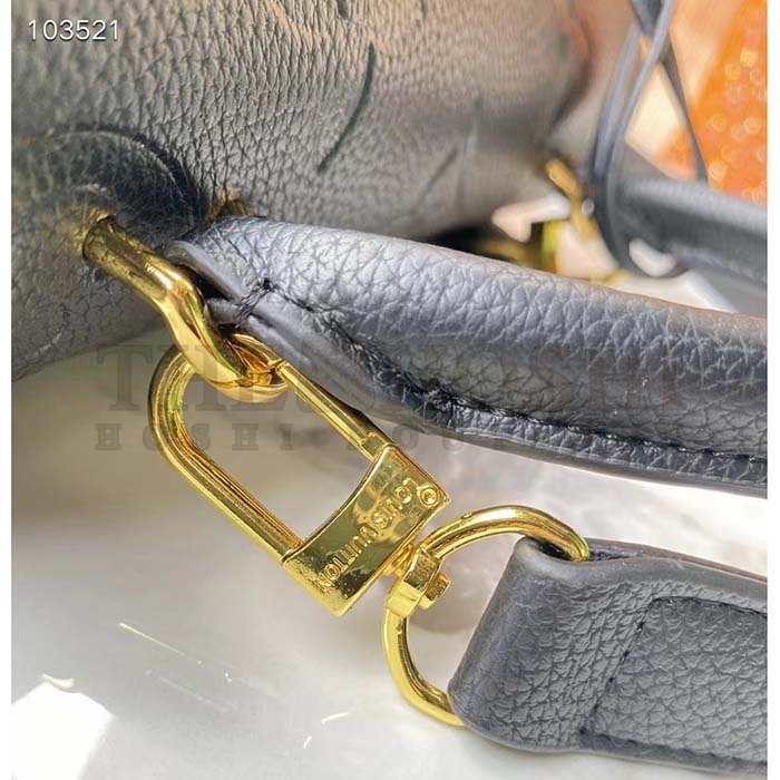 L0vis Vvtt0n LV Women Madeleine BB Handbag Black Monogram Empreinte Grained Cowhide Master Quality