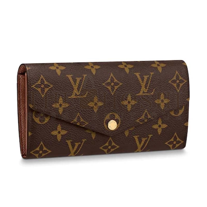L0vis Vvtt0n LV Women Sarah Wallet Monogram Coated Canvas Master Quality