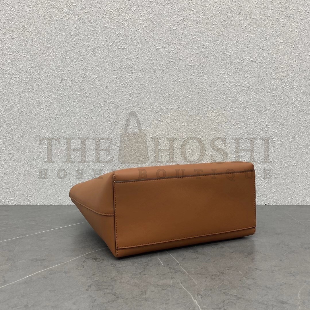 L0ew* Anagram Small Tote In Brown Classic Calfskin Master Quality