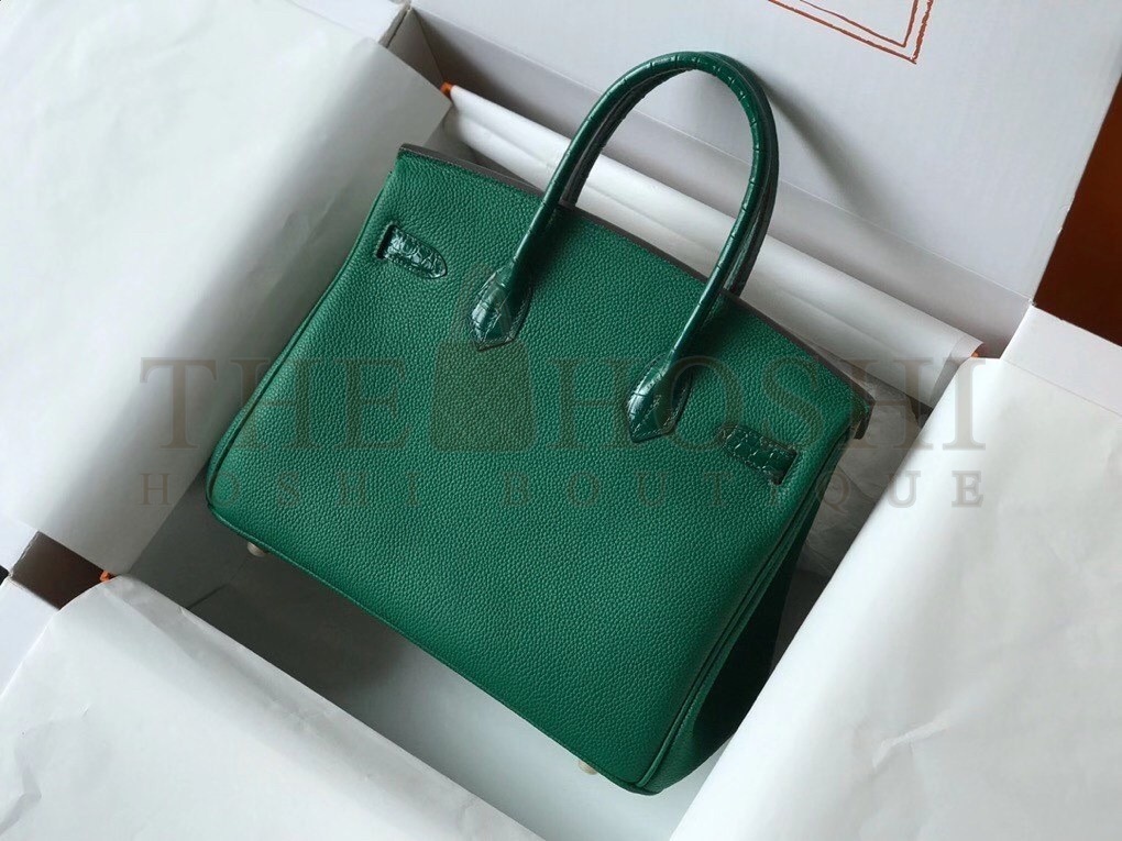 H**me5 Touch Birkin 30cm Limited Edition Green Bag Master Quality