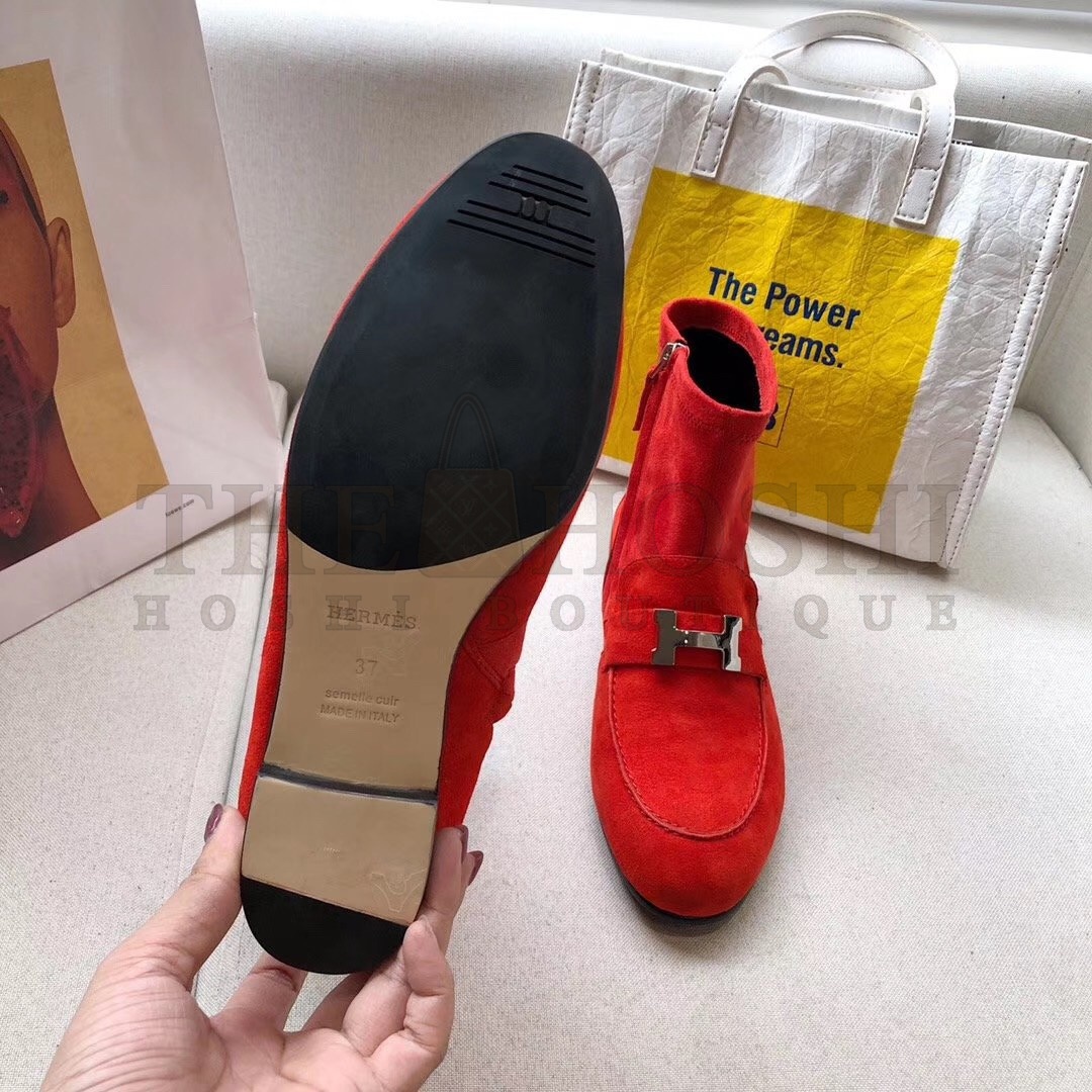 H**me5 Red Saint Honore Ankle Boots Master Quality