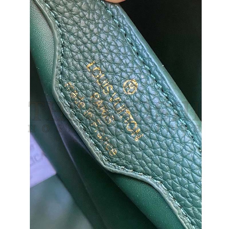 L0vis Vvtt0n LV Women Capucines Mini Handbag Vert D’eau Green Taurillon Leather Master Quality