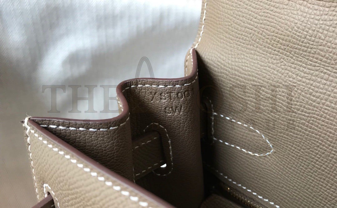 H**me5 Kelly 32cm Sellier Bag in Taupe Epsom Calfskin GHW Master Quality