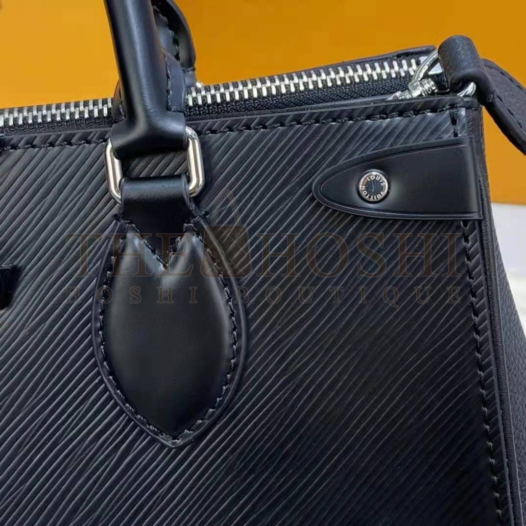 L0vis Vvtt0n LV Women Grenelle Tote MM Bag Black Epi Grained Cowhide Leather Master Quality
