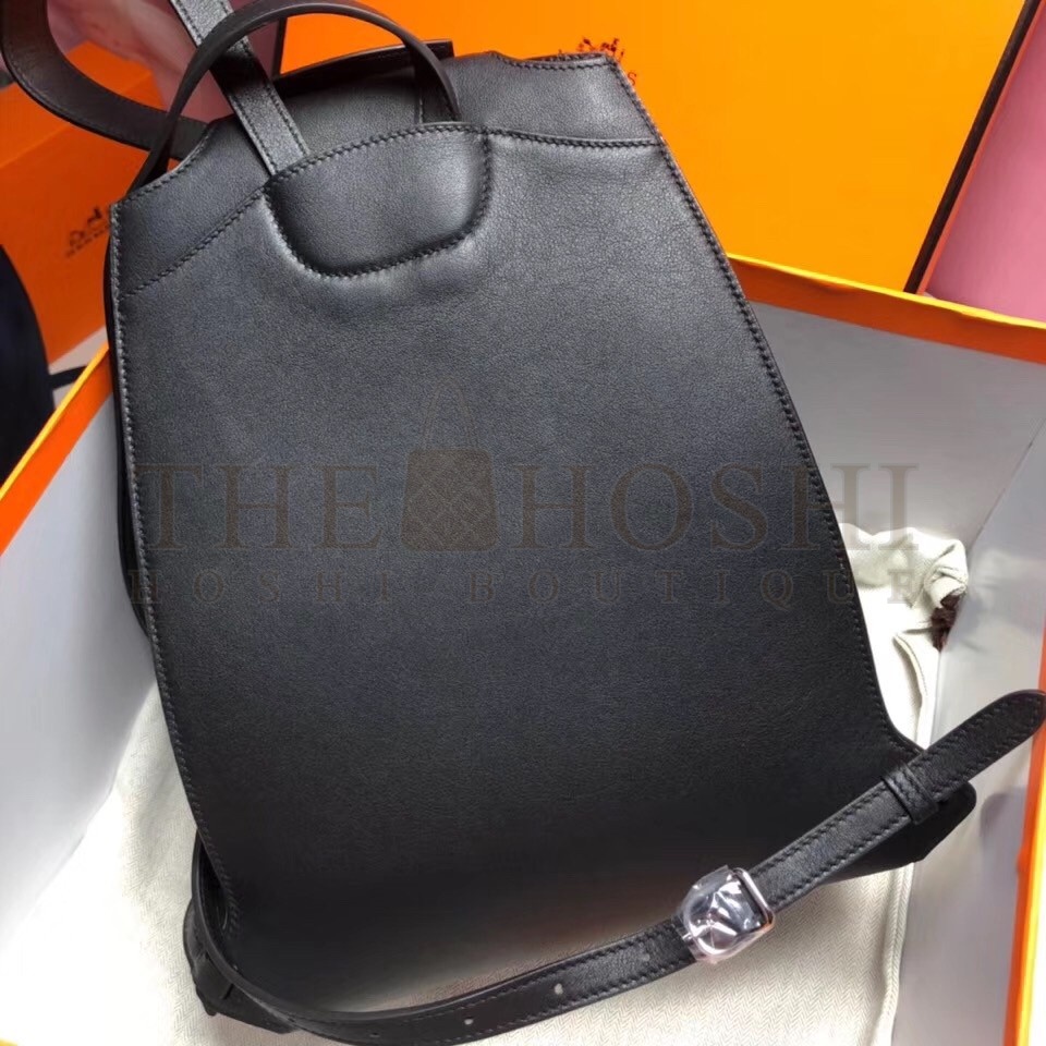 H**me5 GR24 Backpack In Black Swift Calfskin Master Quality