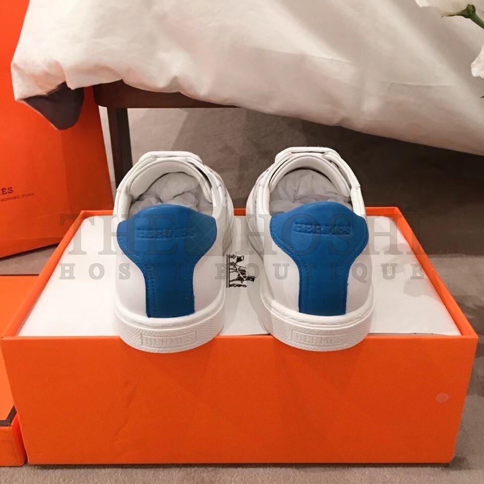 H**me5 Avantage Sneakers In White/Mykonos Calfskin Master Quality