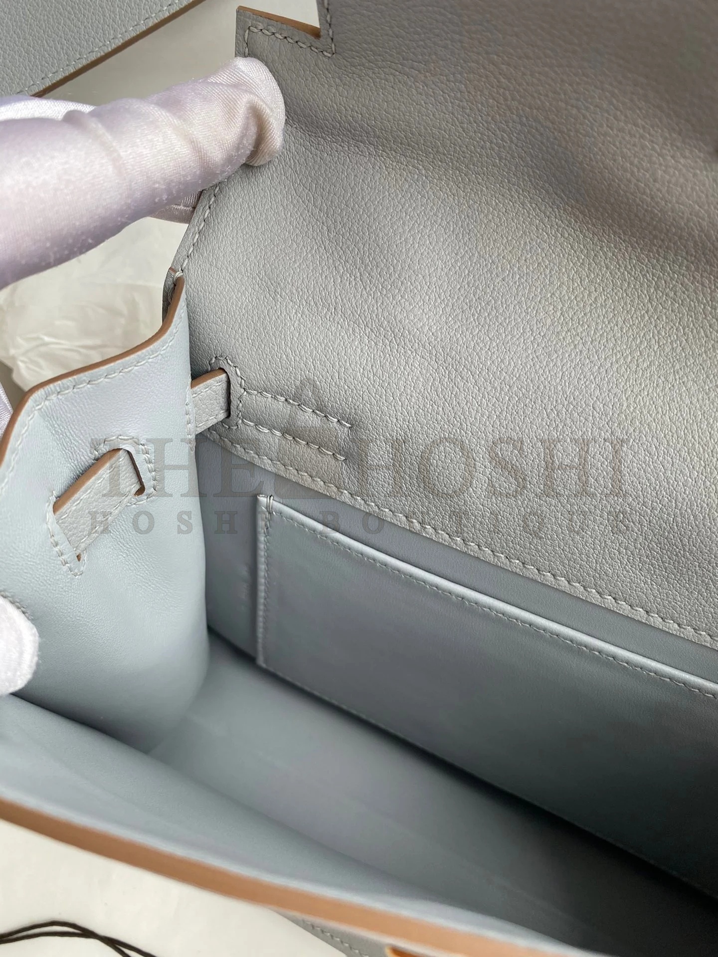 H**me5 Kelly Danse II Bag In Blue Glacier Evercolor Calfskin Master Quality