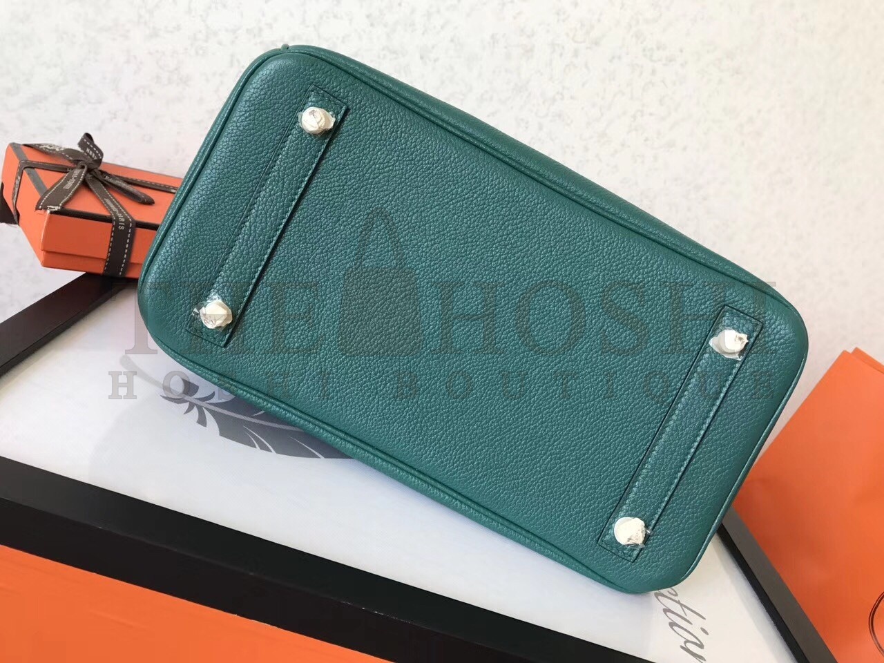 H**me5 Malachite Birkin 30cm Clemence Handmade Bag Master Quality