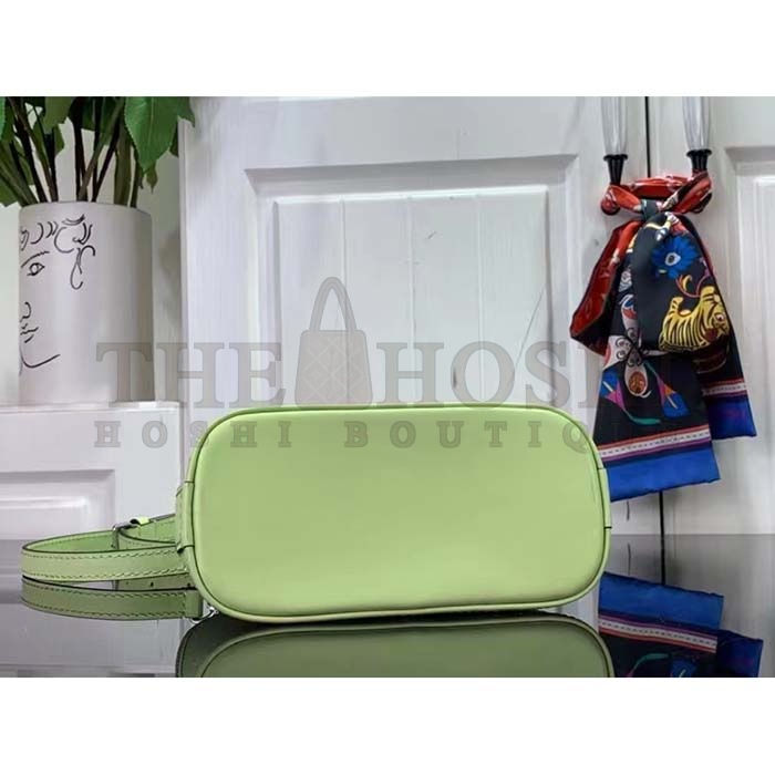 L0vis Vvtt0n LV Women Nano Alma Handbag Vert Noto Green Epi Grained Cowhide Leather Master Quality