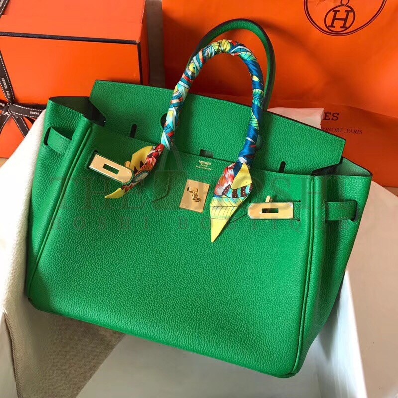 H**me5 Bambou Birkin 30cm Clemence Handmade Bag Master Quality